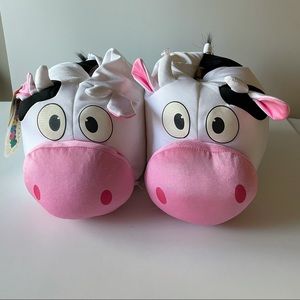 Novelty Cow 3D Slippers Size 7/8/9